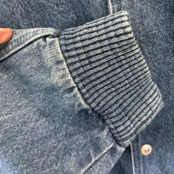 International Denim Jean Jacket L Vintage Pockets Snaps Dennis The Menace - Picture 6 of 10